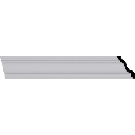 Ekena Millwork 5"H x 4"P x 6 3/8"F x 94 1/2"L Edwards Smooth Crown Moulding MLD04X05X06ED